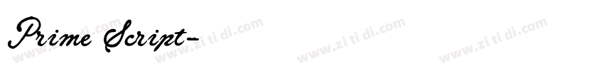 Prime Script字体转换